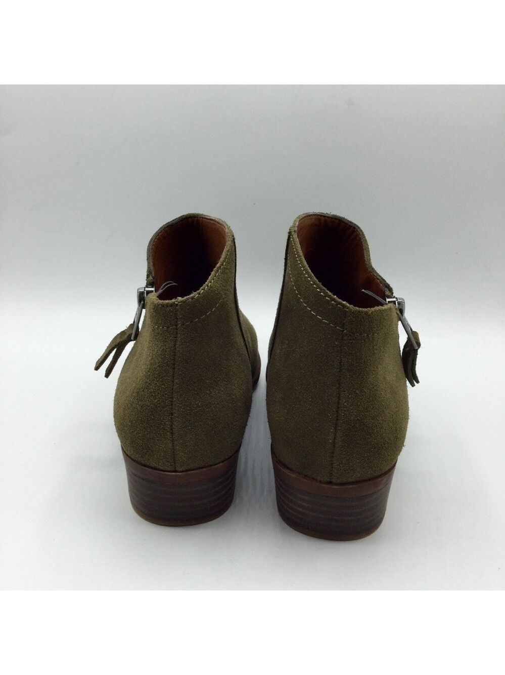 Lucky Brand Brielley2 Oiled Suede Ankle Boots Booties Size 7M - Picture 6 of 12